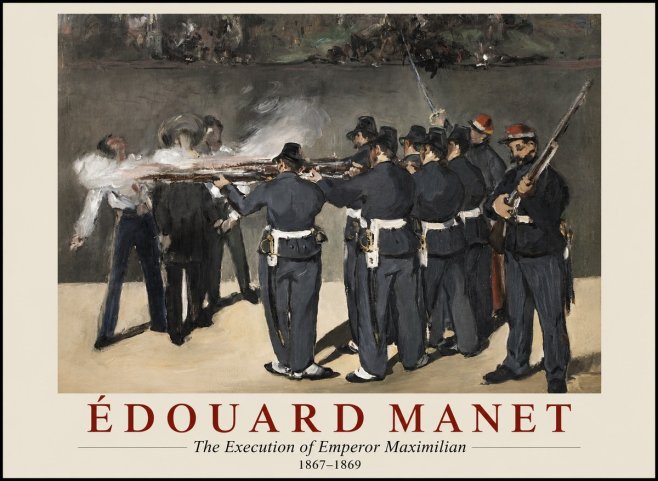 Édouard Manet The Execution of Emperor Maximilian No1 - Plakat