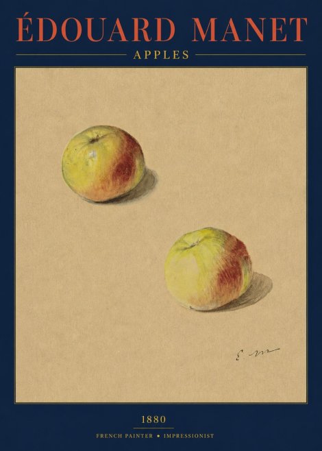 Édouard Manet Apples No3 - Plakat