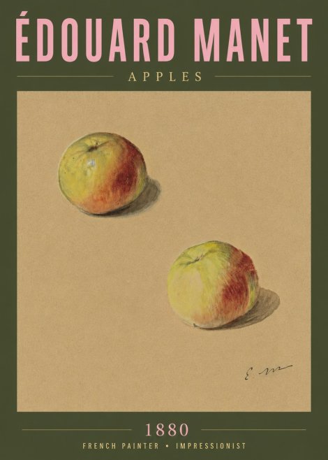 Édouard Manet Apples No5 - Plakat