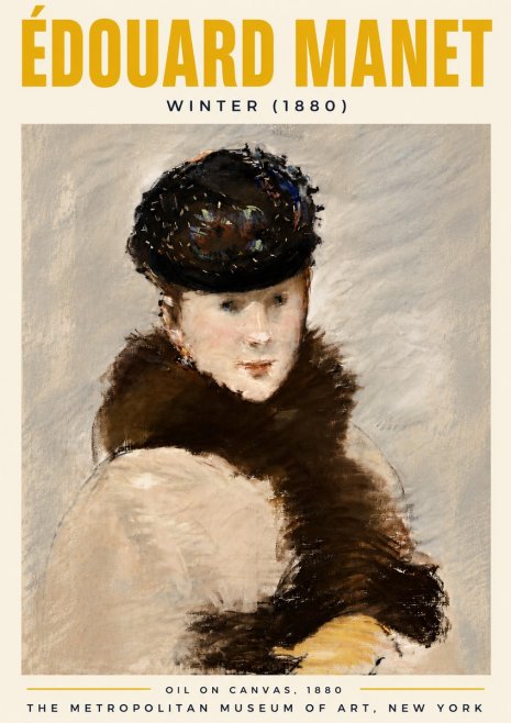 Édouard Manet Winter No6 - Plakat