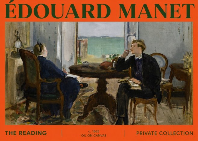 Édouard Manet The Reading No2 - Plakat