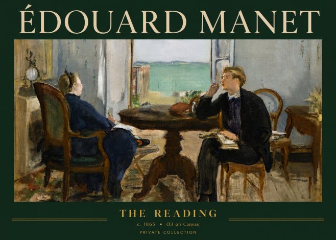 Édouard Manet The Reading No4 - Plakat