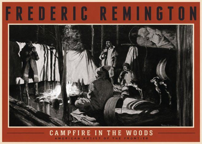 Frederic Remington A Trapper's Camp No2 - Plakat