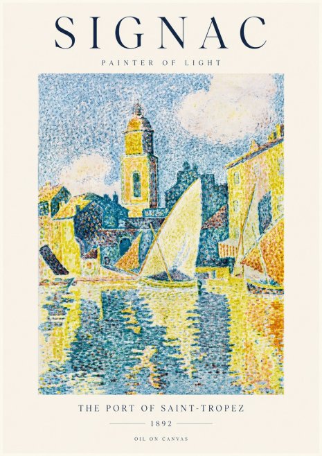 Signac The Port of Saint-tropez No1 - Plakat