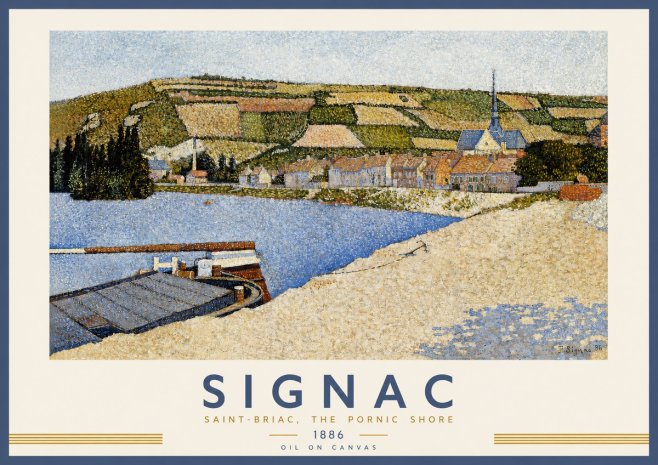 Signac Saint-briac, the Pornic Shore No2 - Plakat