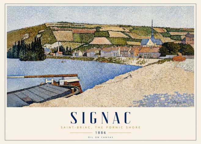 Signac Saint-briac, the Pornic Shore No3 - Plakat