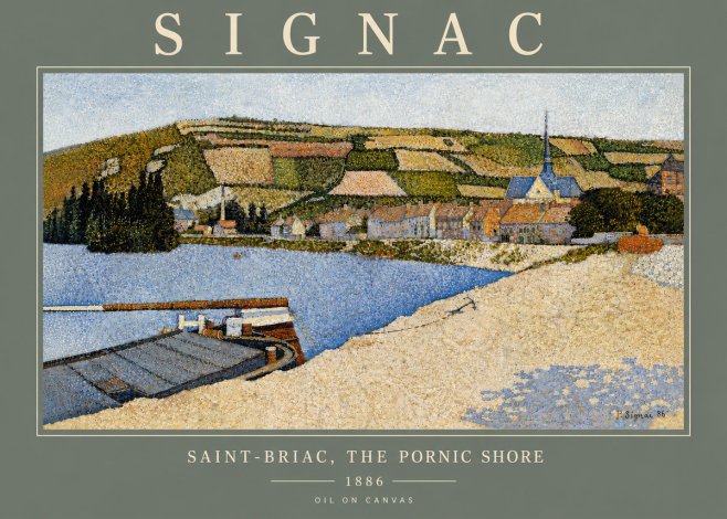 Signac Saint-briac, the Pornic Shore No6 - Plakat