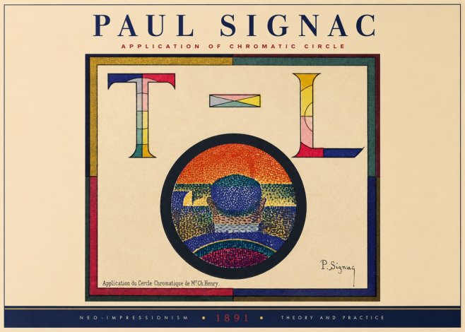 Signac Application of Chromatic Circle No2 - Plakat