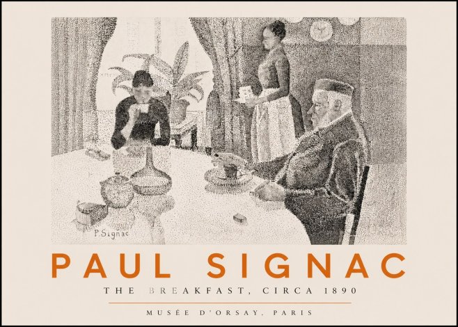 Signac The Breakfast No3 - Plakat