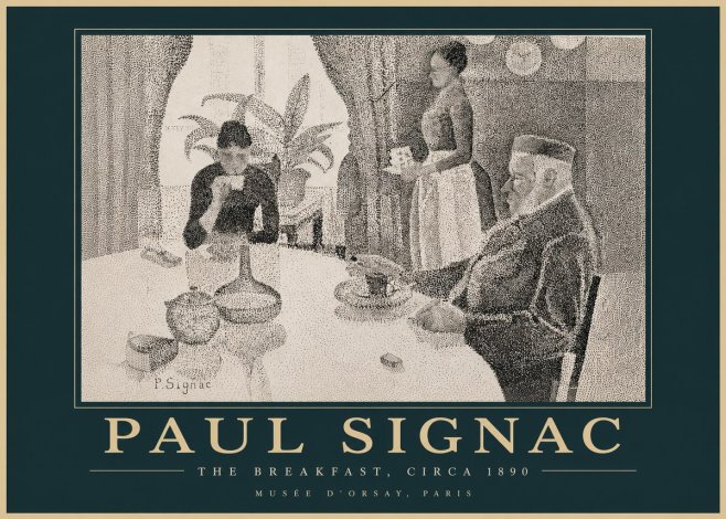 Signac The Breakfast No4 - Plakat