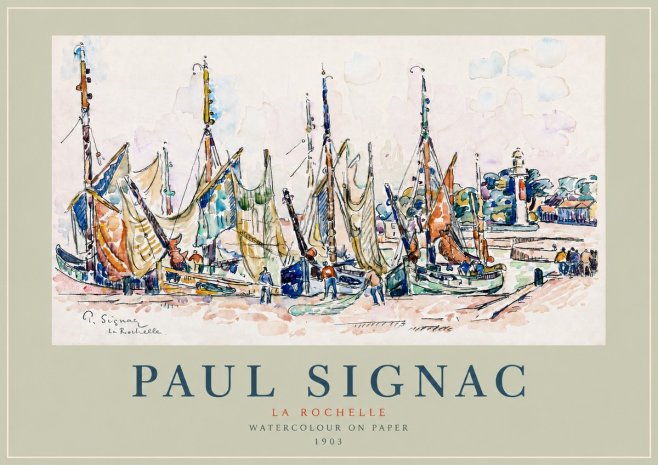 Signac La Rochelle No2 - Plakat