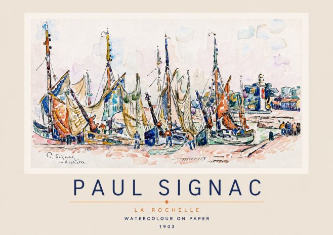 Signac La Rochelle No3 - Plakat