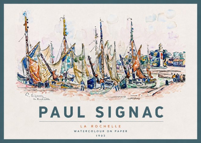 Signac La Rochelle No4 - Plakat