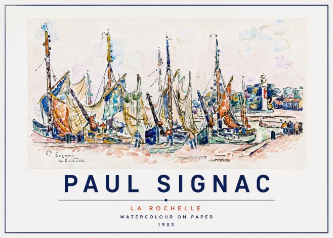 Signac La Rochelle No5 - Plakat