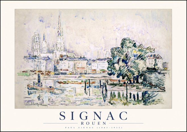 Signac Rouen No1 - Plakat