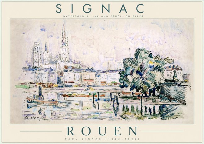 Signac Rouen No4 - Plakat