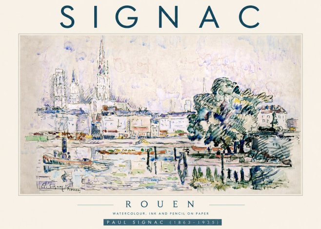 Signac Rouen No5 - Plakat