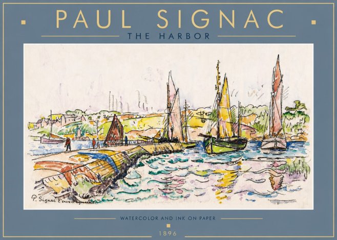 Signac The Harbor No6 - Plakat