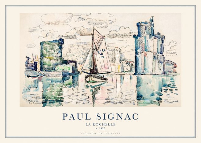 Signac La Rochelle No1 - Plakat