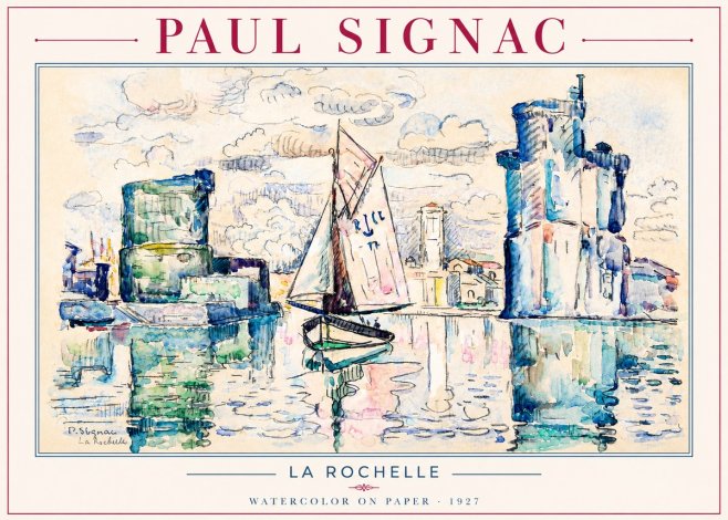 Signac La Rochelle No3 - Plakat