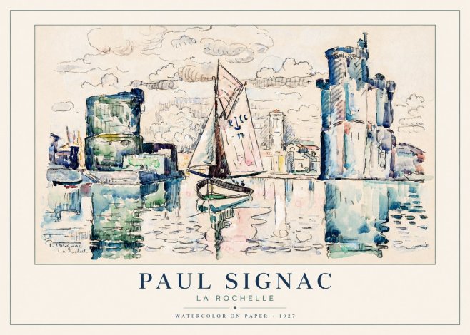 Signac La Rochelle No4 - Plakat