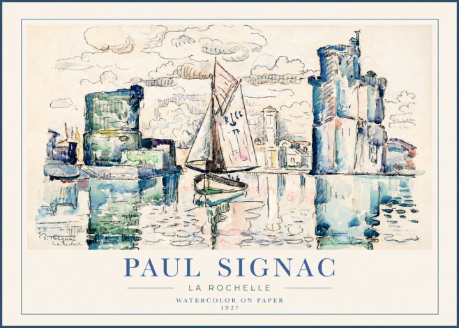 Signac La Rochelle No5 - Plakat