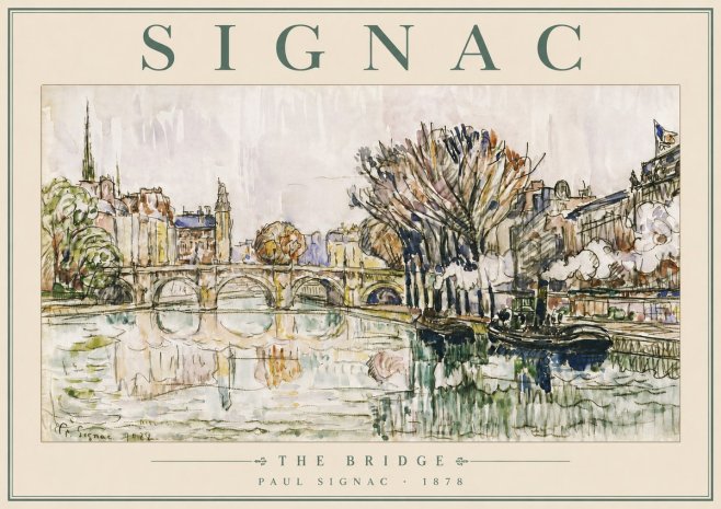 Signac The Bridge No5 - Plakat
