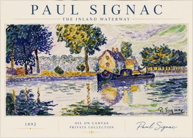 Signac The Inland Waterway No5 - Plakat