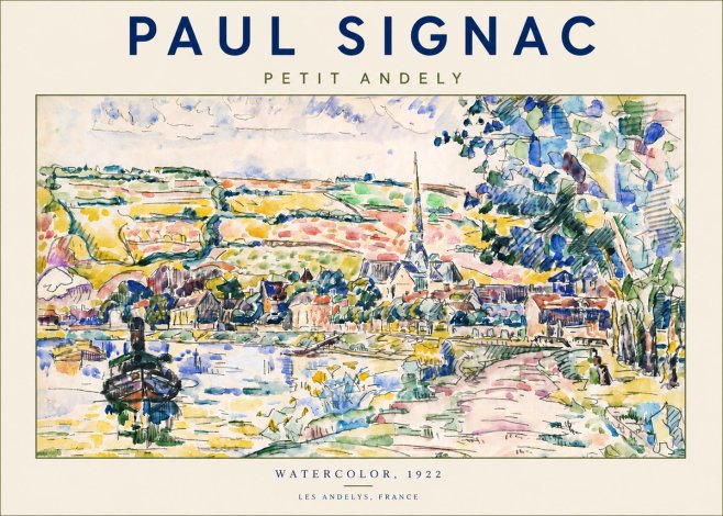 Signac Petit Andely No5 - Plakat