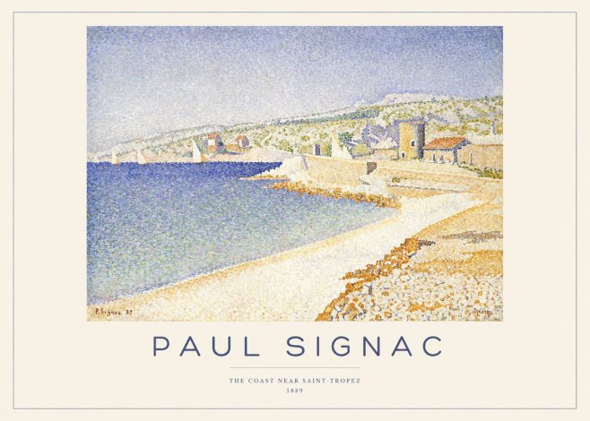 Signac The Coast Near Saint-tropez No1 - Plakat