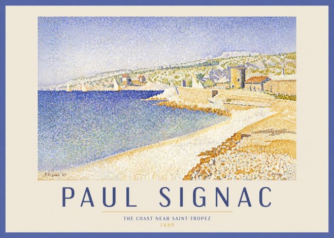Signac The Coast Near Saint-tropez No4 - Plakat