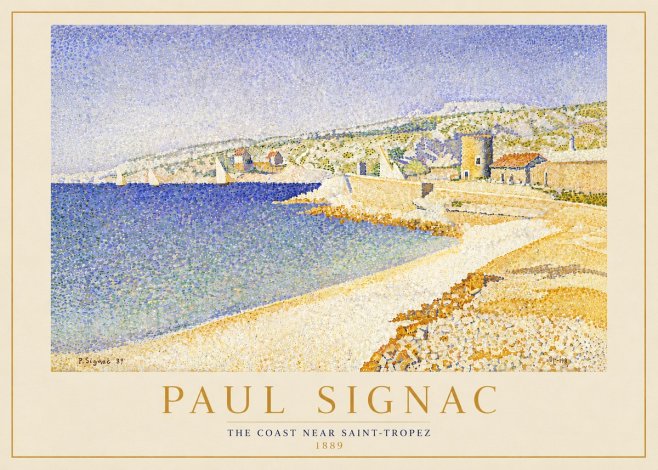 Signac The Coast Near Saint-tropez No5 - Plakat