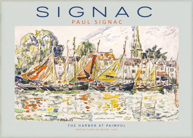 Signac The Harbor at Paimpol No2 - Plakat