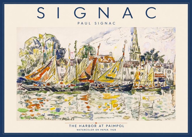 Signac The Harbor at Paimpol No4 - Plakat