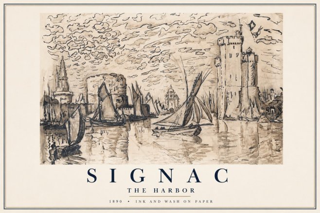 Signac The Harbor No1 - Plakat