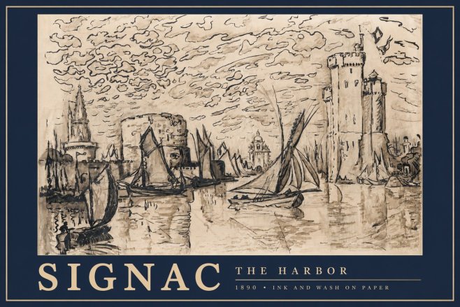 Signac The Harbor No3 - Plakat