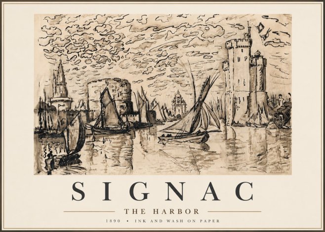 Signac The Harbor No4 - Plakat
