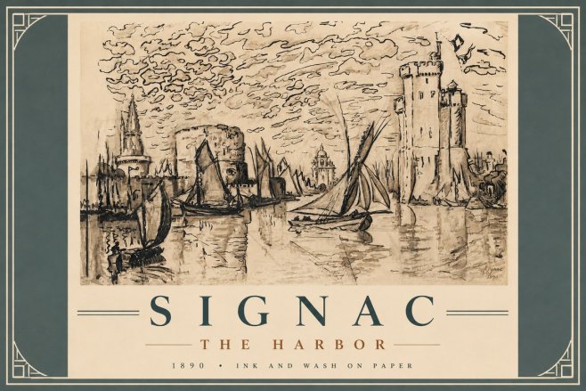Signac The Harbor No5 - Plakat