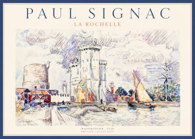Signac La Rochelle No2 - Plakat