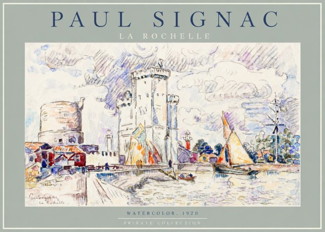 Signac La Rochelle No4 - Plakat