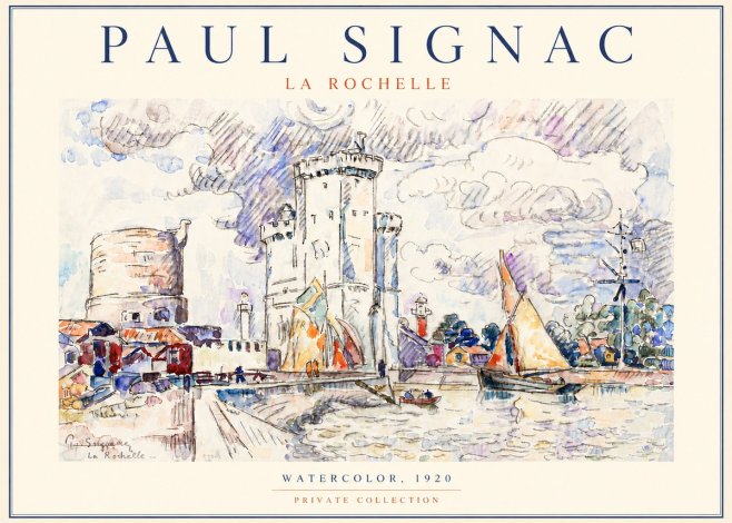 Signac La Rochelle III No5 - Plakat