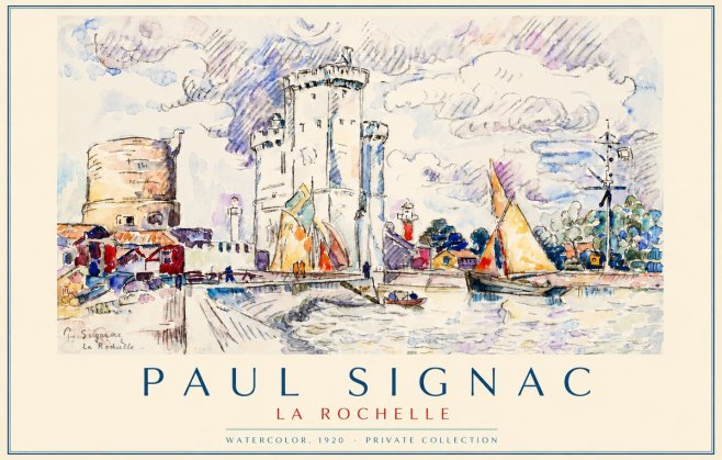 Signac La Rochelle No6 - Plakat