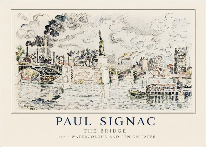 Signac The Bridge II No1 - Plakat