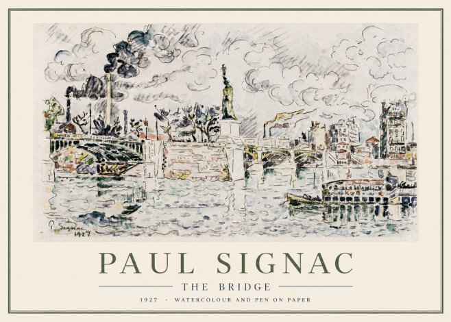 Signac The Bridge No3 - Plakat