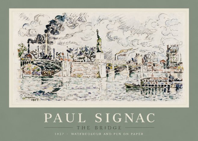 Signac The Bridge No5 - Plakat