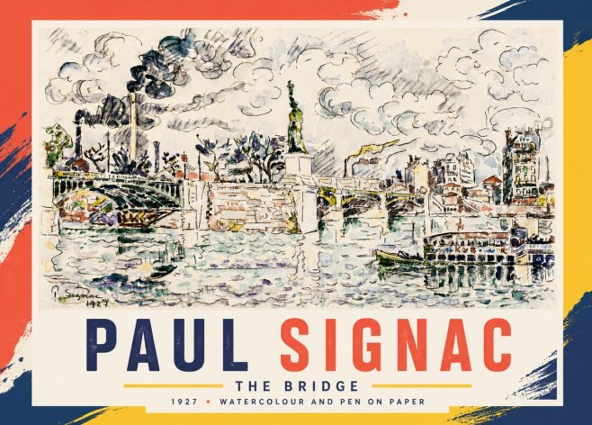 Signac The Bridge No6 - Plakat
