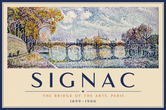 Signac The Bridge of the Arts, Paris No4 - Plakat