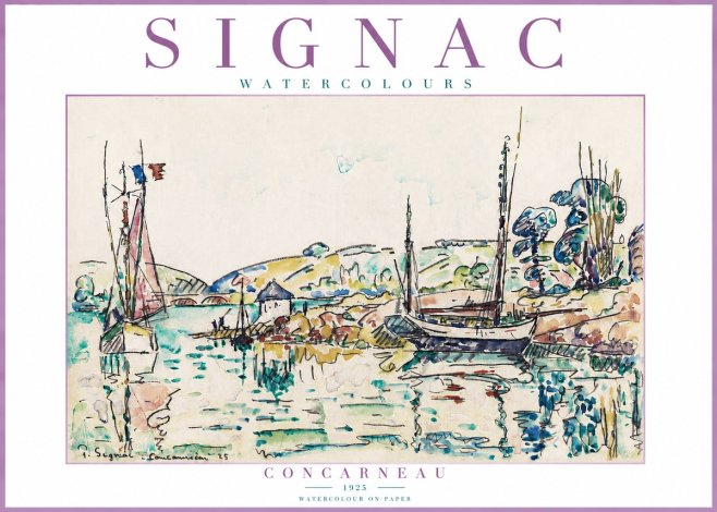 Signac Concarneau No4 - Plakat