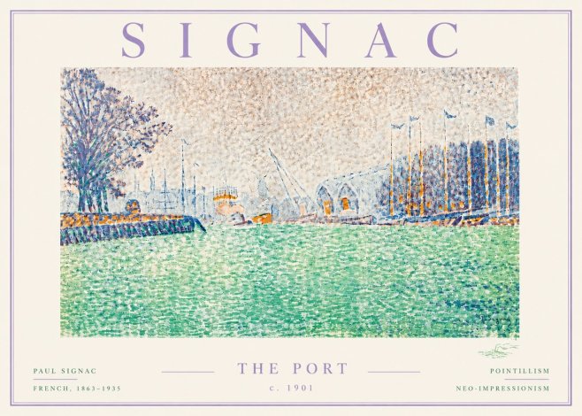 Signac The Port No6 - Plakat