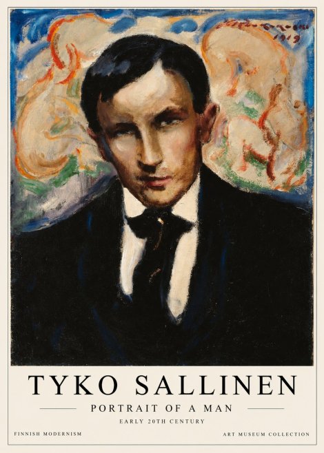 Tyko Sallinen Portrait of a Man II No1 - Plakat